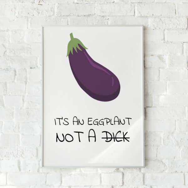 Maerkelig Eggplant Plakat