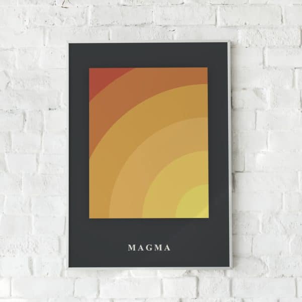 Maerkelig Magma plakat