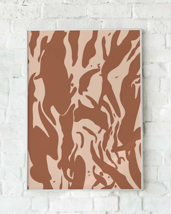 Plakat med abstrakte